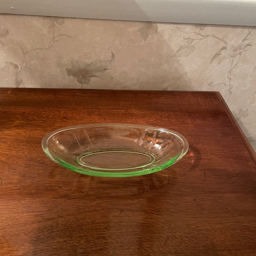 Depression era Vaseline Candy/Relish/Nut Dish